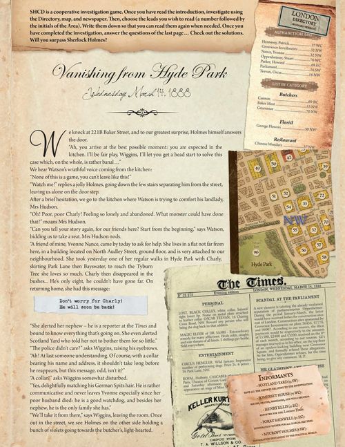 Sherlock Holmes Consulting Detective: Vanishing from Hyde Park thumbnail