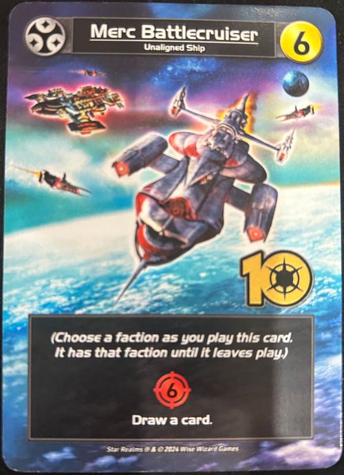 Star Realms: Merc Battlecruiser Promo Card thumbnail