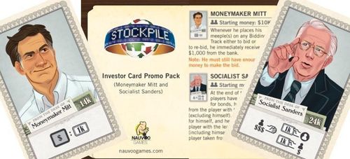 Stockpile: Investor Card Promo Pack #2 – Moneymaker Mitt and Socialist Sanders thumbnail