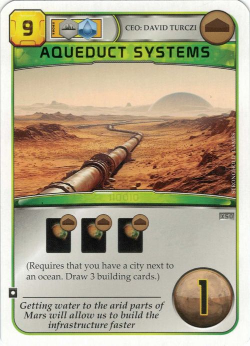 Terraforming Mars: Aqueduct Systems Promo Card thumbnail