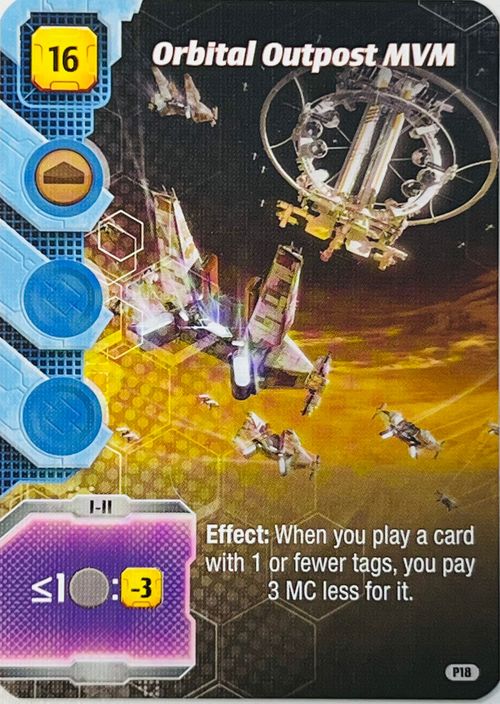 Terraforming Mars: Ares Expedition – Orbital Outpost MVM Promo Card thumbnail