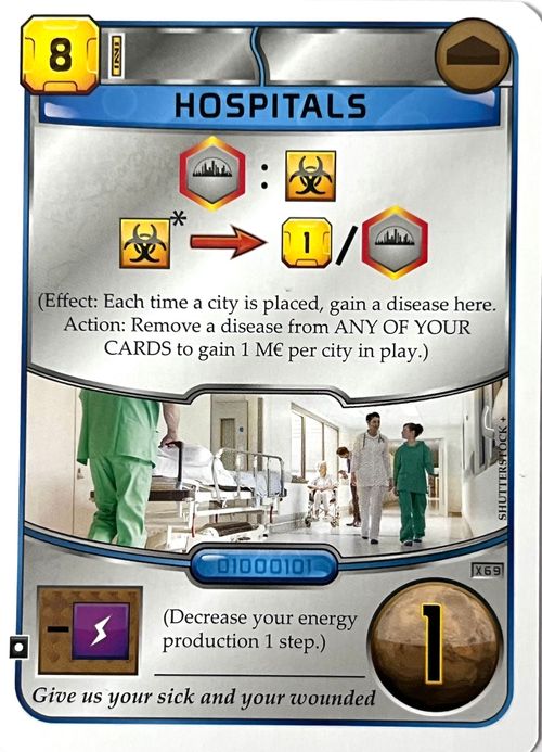 Terraforming Mars: Hospitals Promo Card thumbnail