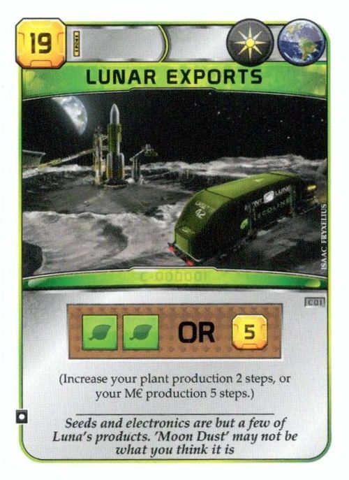 Terraforming Mars: Lunar Exports Promo Card thumbnail