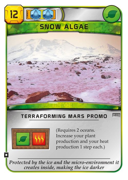 Terraforming Mars: Snow Algae Promo Card thumbnail