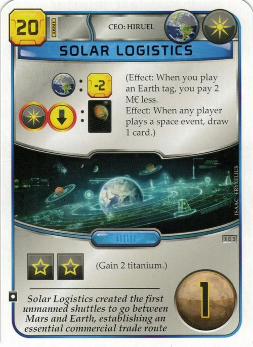 Terraforming Mars: Solar Logistics Promo Card thumbnail