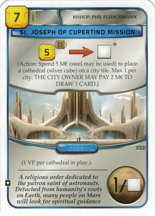 Terraforming Mars: St. Joseph of Cupertino Mission Promo Card thumbnail