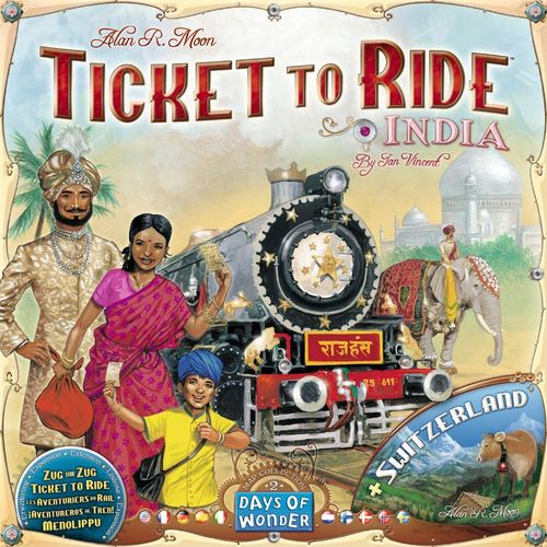 Ticket to Ride Map Collection 2: India & Switzerland thumbnail
