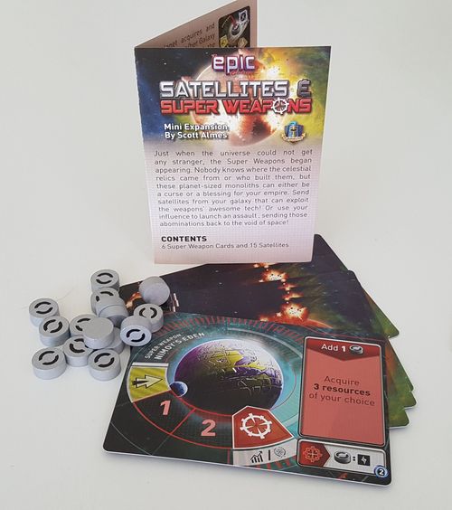 Tiny Epic Galaxies: Satellites & Super Weapons Mini Expansion thumbnail
