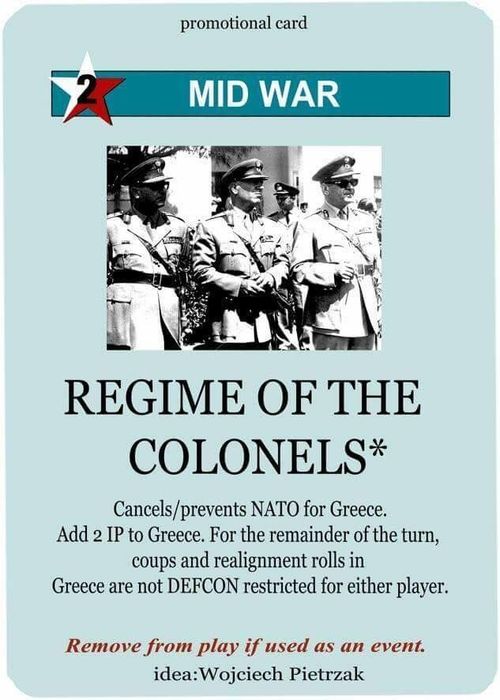 Twilight Struggle: Regime of the Colonels Promo Card thumbnail